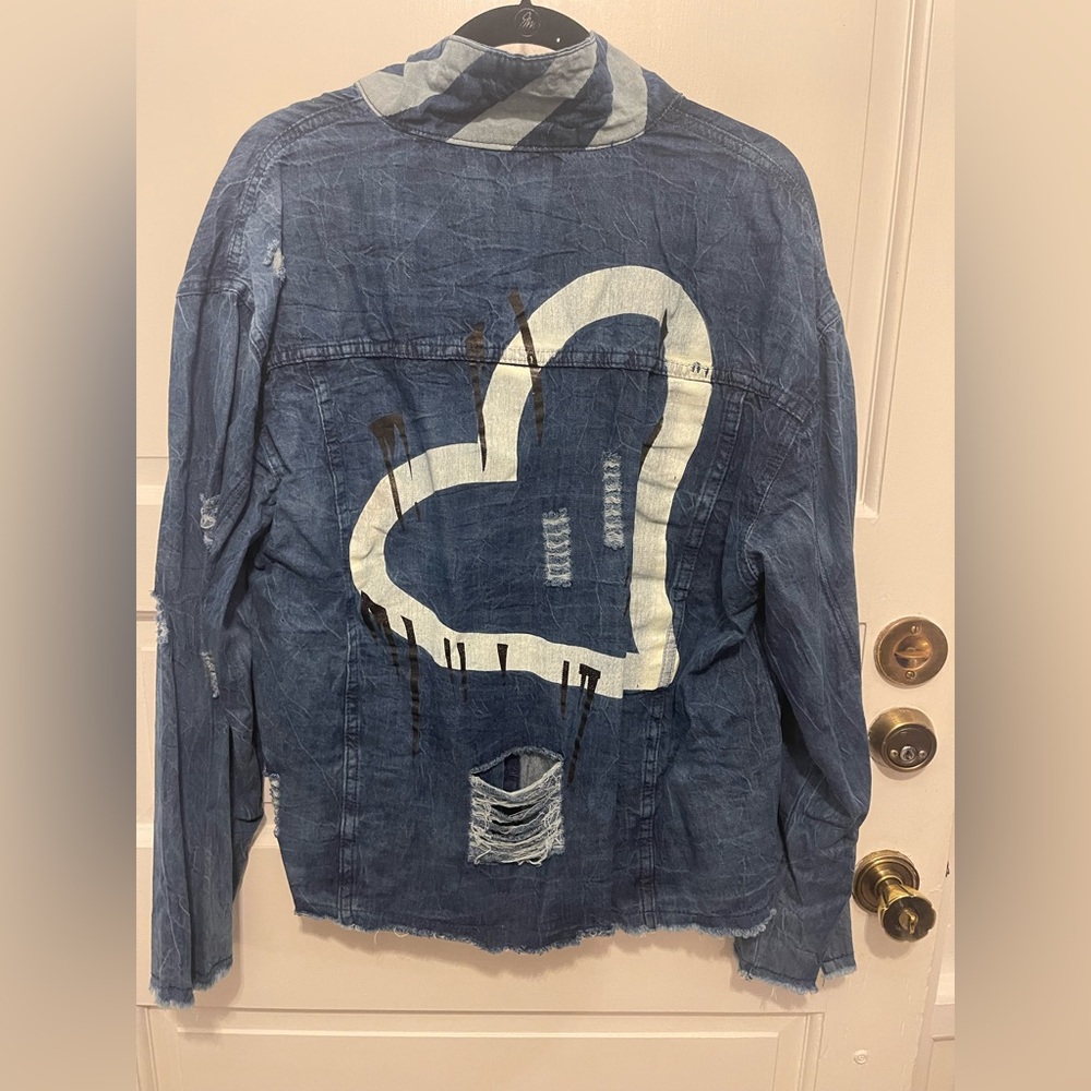 Denim like shirt/ jacket